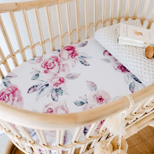 Load image into Gallery viewer, Snuggle Hunny Kids | Fitted Bassinet Sheet | Change Pad Cover | Lilac Skies-Be.YOU.bébé