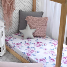 Load image into Gallery viewer, Snuggle Hunny Kids | Fitted Cot Sheet | Lilac Skies-Be.YOU.bébé