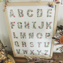 Load image into Gallery viewer, WATERCOLOUR PRINT | FLORAL ALPHABET
