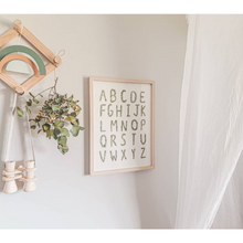 Load image into Gallery viewer, Watercolour Print | Leafy Alphabet-Be.YOU.bébé