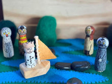Load image into Gallery viewer, WILD THINGS THEMED WOODEN PEG FIGURINES