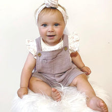 Load image into Gallery viewer, MIA LINEN OVERALLS | LILAC