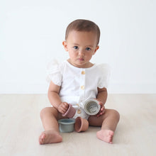 Load image into Gallery viewer, EVA FLUTTER SLEEVE ROMPER | WHITE