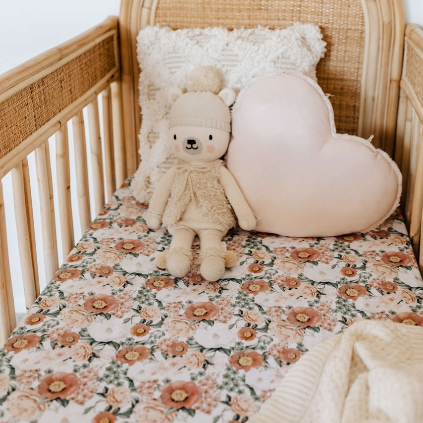 Snuggle Hunny Kids | Fitted Cot Sheet | Florence-Be.YOU.bébé