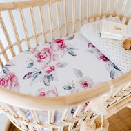 Snuggle Hunny Kids | Fitted Bassinet Sheet | Change Pad Cover | Lilac Skies-Be.YOU.bébé