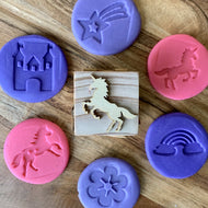 WOODEN PLAYDOUGH STAMPER | UNICORN