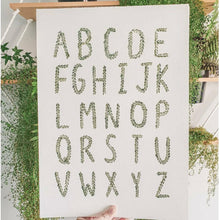 Load image into Gallery viewer, WATERCOLOUR PRINT | LEAFY ALPHABET
