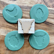 WOODEN PLAYDOUGH STAMPER | FARM YARD