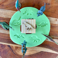 WOODEN PLAYDOUGH STAMPER | DINOSAUR