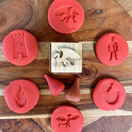 WOODEN PLAYDOUGH STAMPER | DRAGON