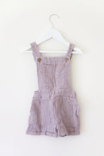 Load image into Gallery viewer, Mia Linen Overalls | Lilac-Be.YOU.bébé
