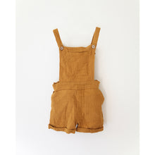 Load image into Gallery viewer, Mia Linen Overalls | Mustard-Be.YOU.bébé
