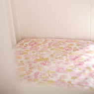Lulabeige | Vintage Floral Cot Sheet-Be.YOU.bébé