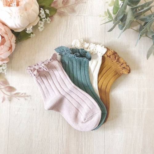 Lace Detail Socks-Be.YOU.bébé